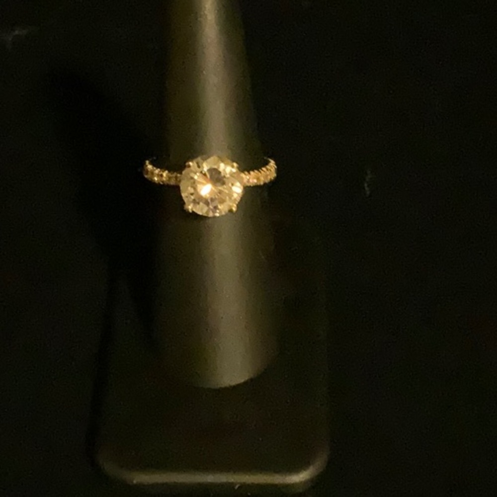 RESERVED for NICOLESTARR123 14k gold Mossinate ring..sz 6 1/2